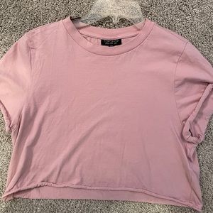 Topshop Cropped Short Sleeve